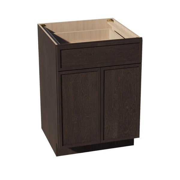 Slim Shaker Base Cabinet 24" (B24) · Slim - Mocha - Hero