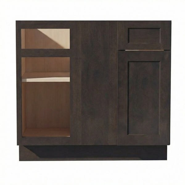 Shaker Corner Base Cabinet 39" (BBC39-42) · Ardelle - Charcoal - Hero