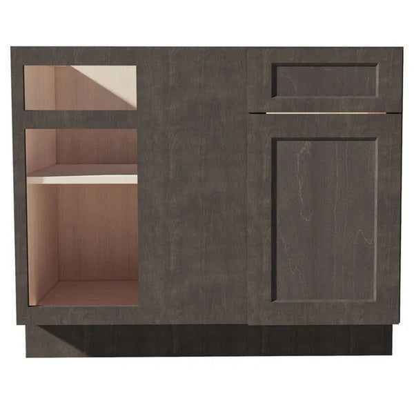Shaker Corner Base Cabinet 42" (BBC42-45) · Ardelle - Charcoal - Hero