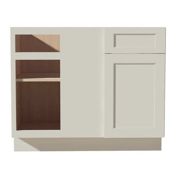 Shaker Corner Base Cabinet 42" (BBC42-45) · Tallis - Swan White - Hero