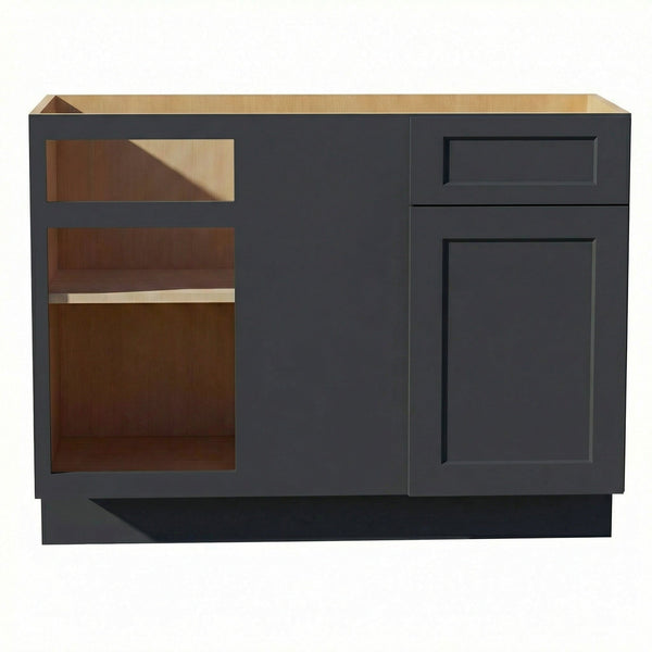 Shaker Corner Base Cabinet 45" (BBC45-48) · Ardelle - Ebony - Hero