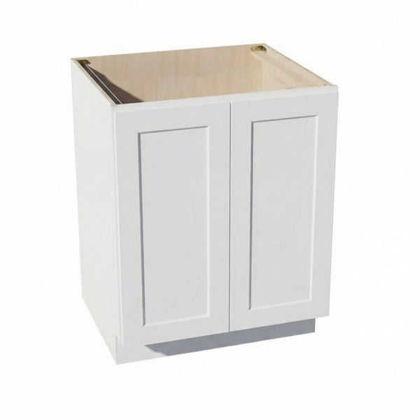 Shaker Base Cabinet 27" (BF2724) · Ardelle - White - Hero