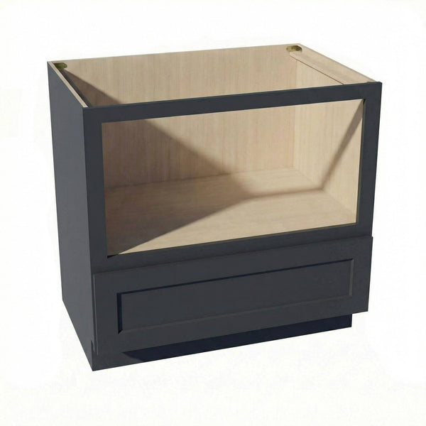 Shaker Microwave Base Cabinet 27" (BMC27) · Ardelle - Ebony - Hero
