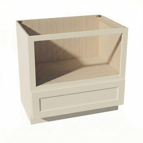Shaker Microwave Base Cabinet 27" (BMC27) · Tallis - Swan White - Hero