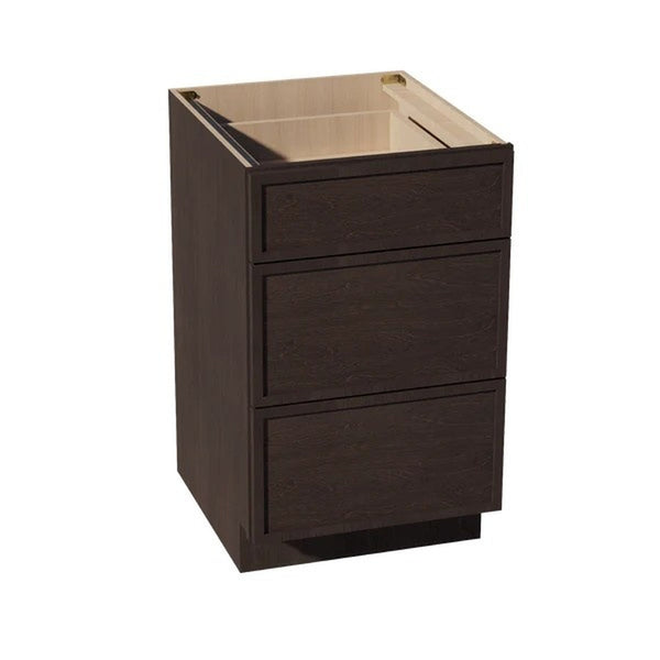Slim Shaker Drawer Base Cabinet 21" (DB21) · Slim - Mocha - Hero