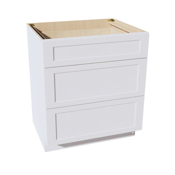 Shaker Drawer Base Cabinet 33" (DB33) · Ardelle - White - Hero