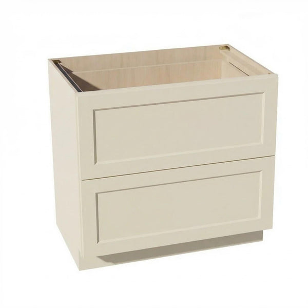 Shaker Drawer Base Cabinet 36" (DB36-2) · Tallis - Swan White - Hero