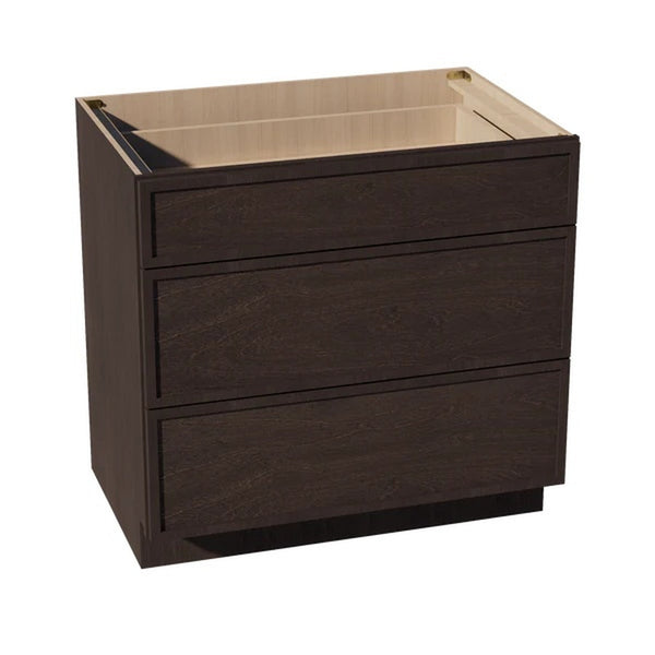 Slim Shaker Drawer Base Cabinet 36" (DB36) · Slim - Mocha - Hero