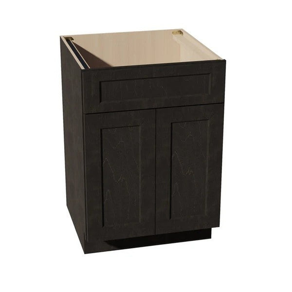 Shaker Sink Base Cabinet 24" (SB24) · Ardelle - Charcoal - Hero