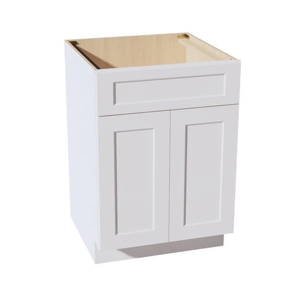 Shaker Sink Base Cabinet 24" (SB24) · Ardelle - White - Hero