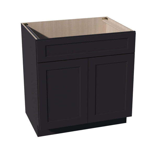 Shaker Sink Base Cabinet 33" (SB33) · Ardelle - Ebony - Hero