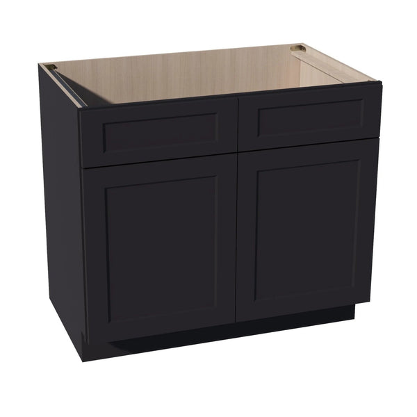 Shaker Sink Base Cabinet 39" (SB39) · Ardelle - Ebony - Hero