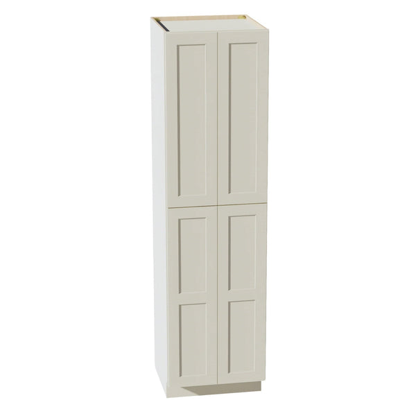 Shaker Tall Pantry Cabinet 24" (TP2496) · Tallis - Swan White - Hero