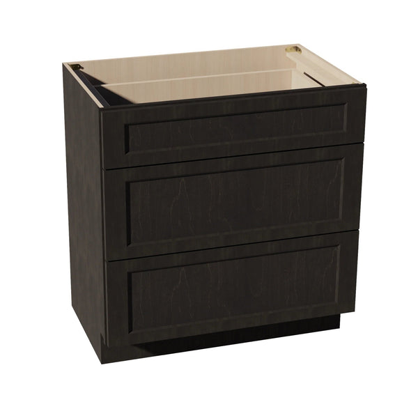 Shaker Vanity Drawer Cabinet 33" (VDB3321) · Ardelle - Charcoal - Hero