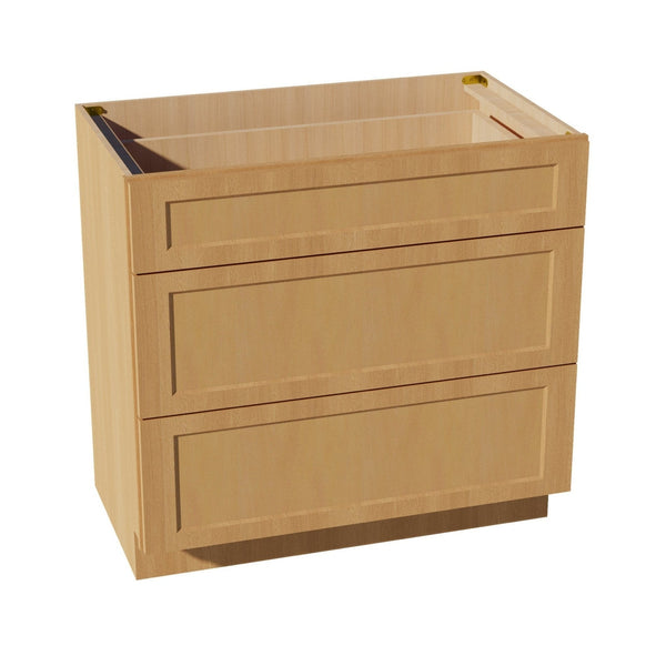 Shaker Vanity Drawer Cabinet 36" (VDB3621) · Ardelle - Timber - Hero