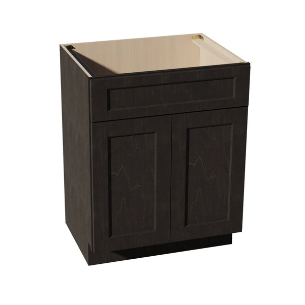 Shaker Sink Base Cabinet 27" (VSB2721) · Ardelle - Charcoal - Hero