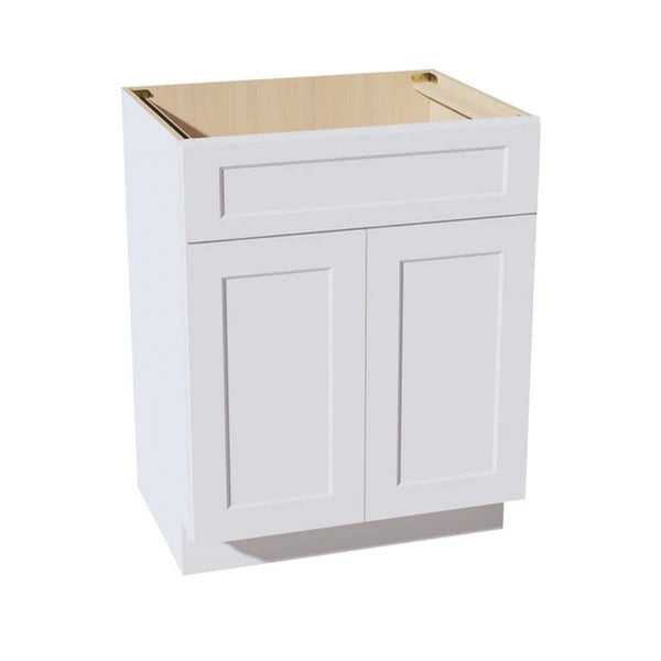 Shaker Sink Base Cabinet 27" (VSB2721) · Ardelle - White - Hero