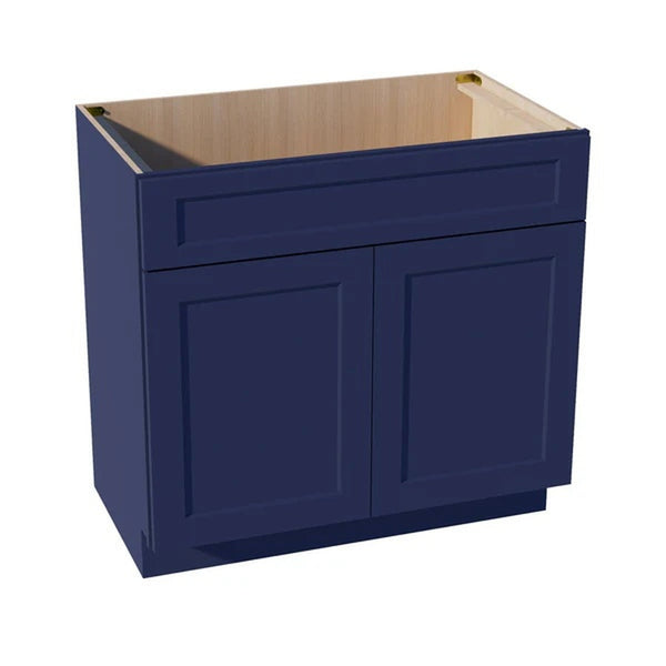 Shaker Sink Base Cabinet 36" (VSB3621) · Ardelle - Blue - Hero