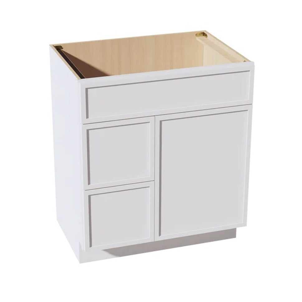 Slim Shaker Vanity Drawer Cabinet 30" (VSD3021L) · Slim