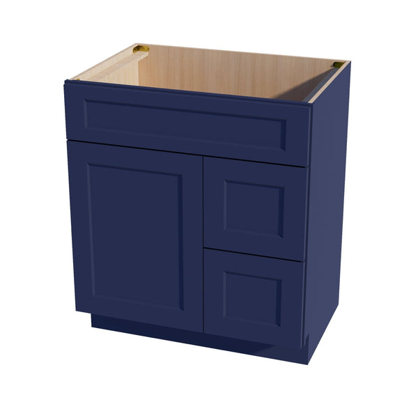 Shaker Vanity Drawer Cabinet 30" (VSD3021R) · Ardelle - Blue - Hero