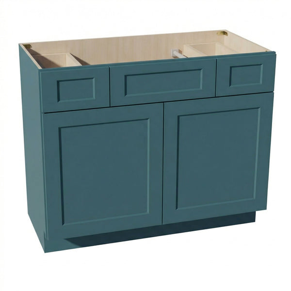 Shaker Vanity Drawer Cabinet 42" (VSD4221) · Tallis - Fairy Green - Hero