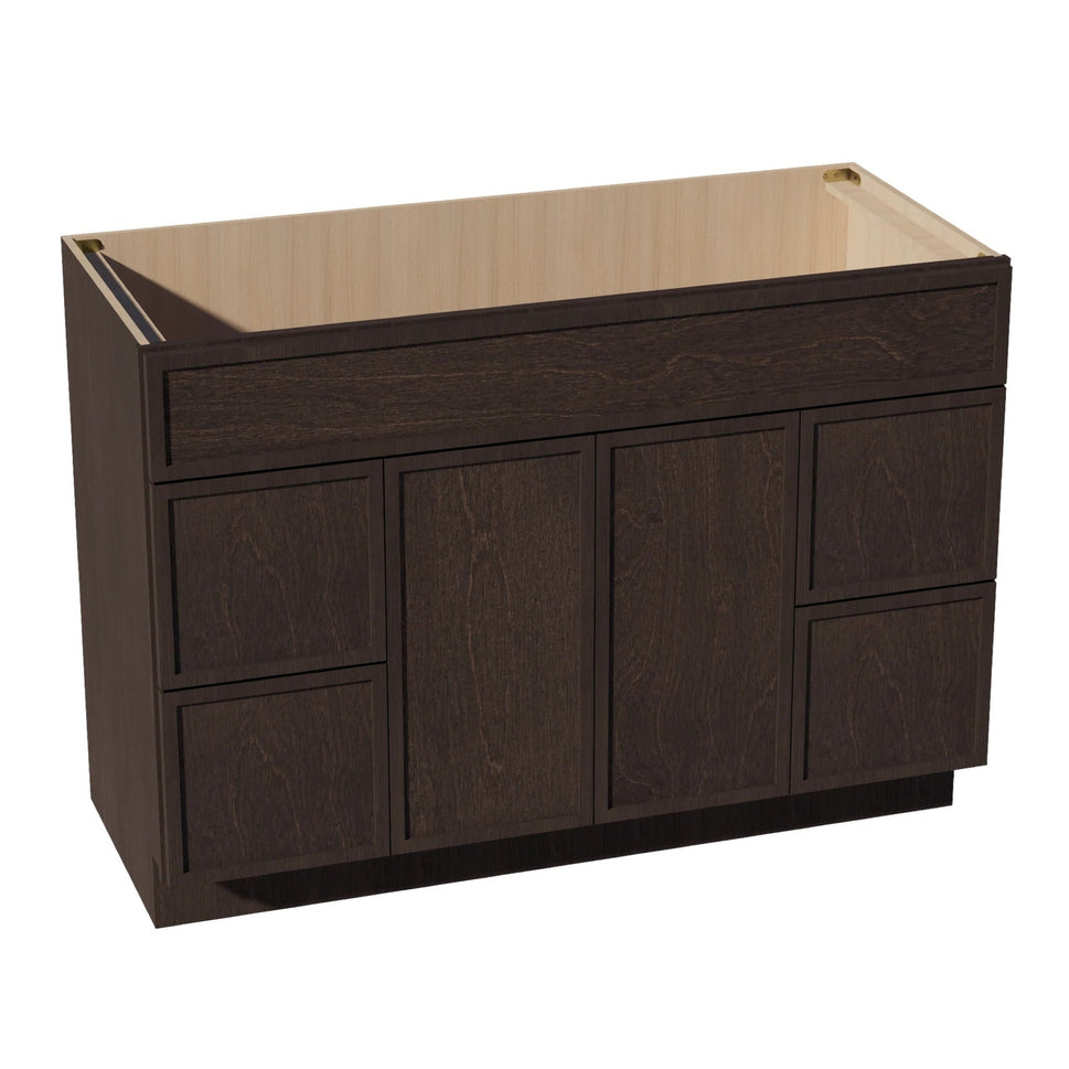 Slim Shaker Vanity Drawer Cabinet 48" (VSD4821) · Slim