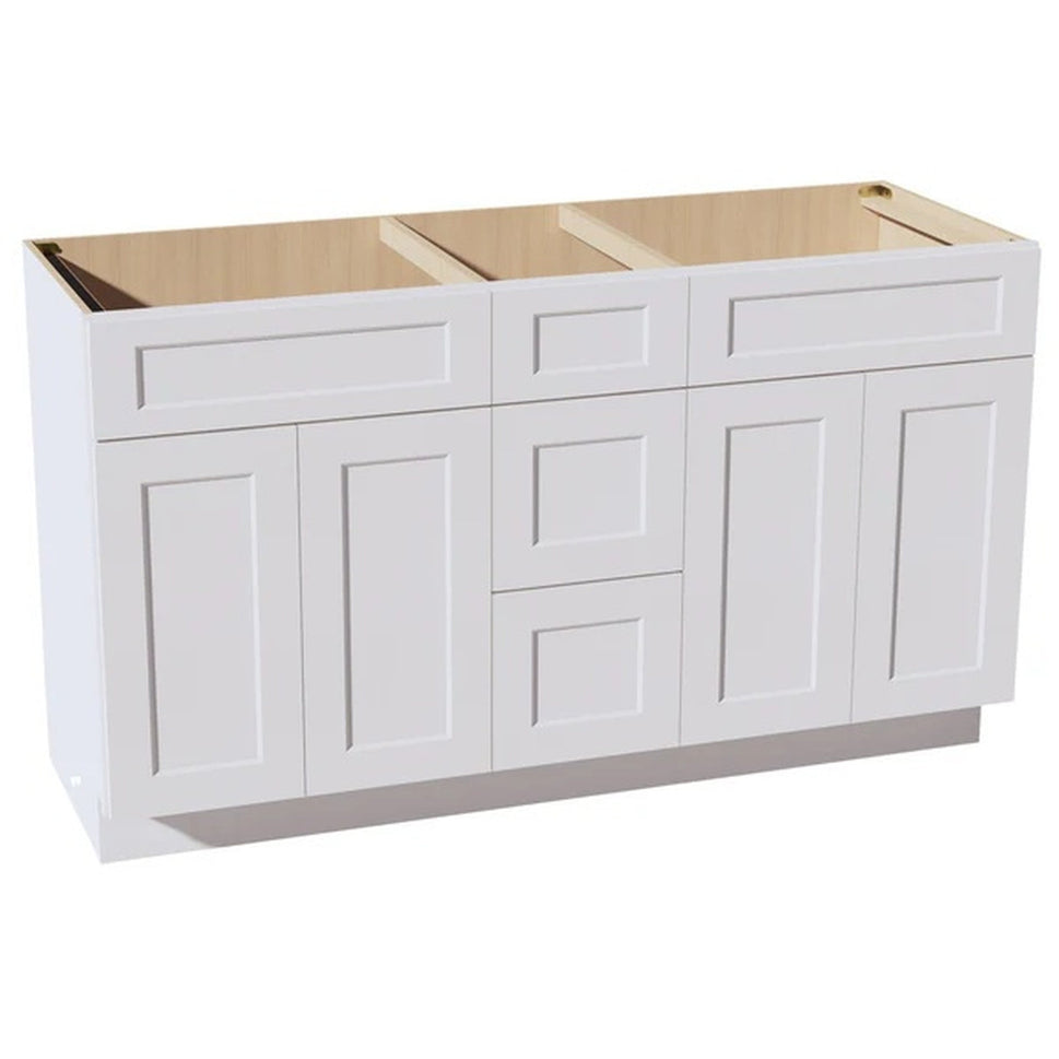 Shaker Vanity Drawer Cabinet 60" (VSD60DOUBLE) · Ardelle