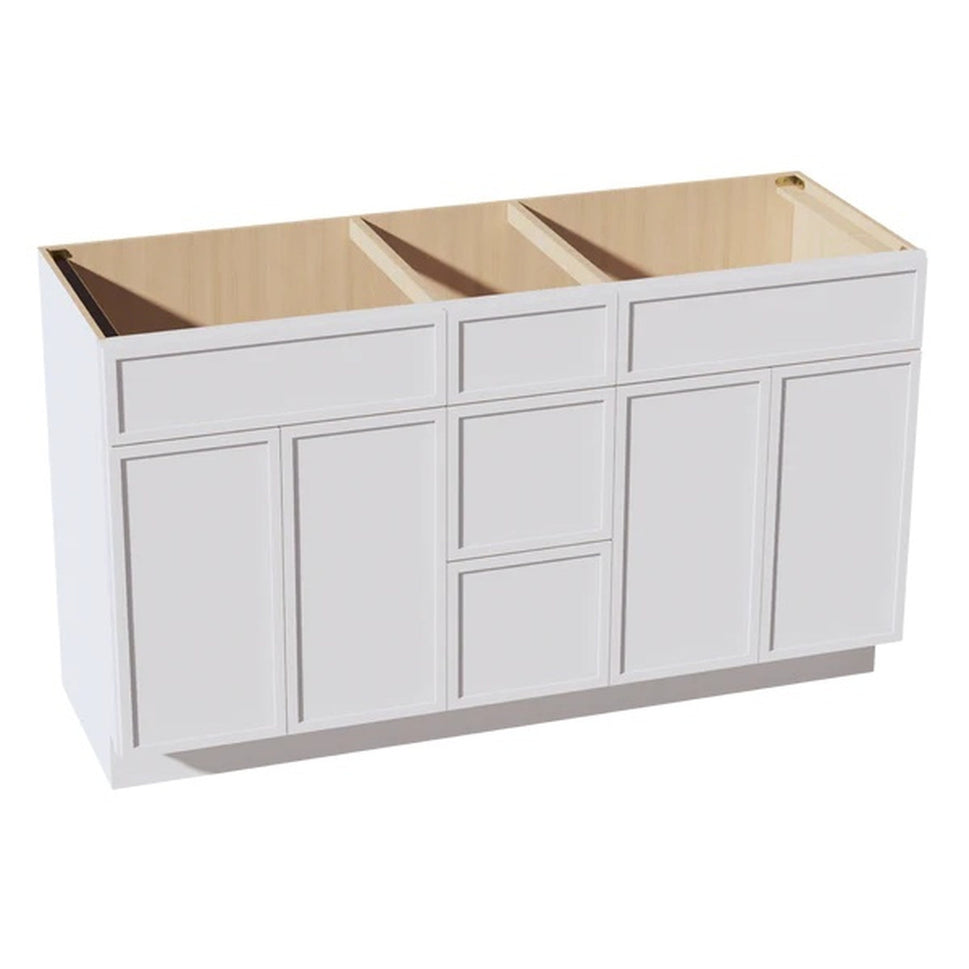 Slim Shaker Vanity Drawer Cabinet 60" (VSD60DOUBLE) · Slim