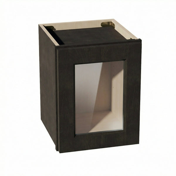 Shaker Bridge Wall Cabinet 12" (W1215GD) · Ardelle - Charcoal - Hero