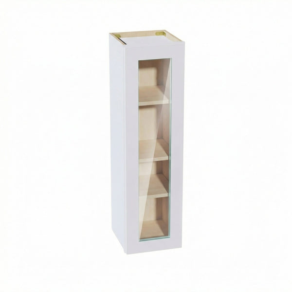 Shaker Glass Door Wall Cabinet 12" (W1242GD) · Ardelle - White - Hero