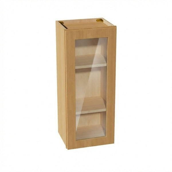 Shaker Glass Door Wall Cabinet 15" (W1536GD) · Ardelle - Timber - Hero