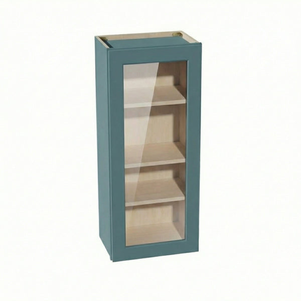 Shaker Glass Door Wall Cabinet 18" (W1842GD) · Tallis - Fairy Green - Hero