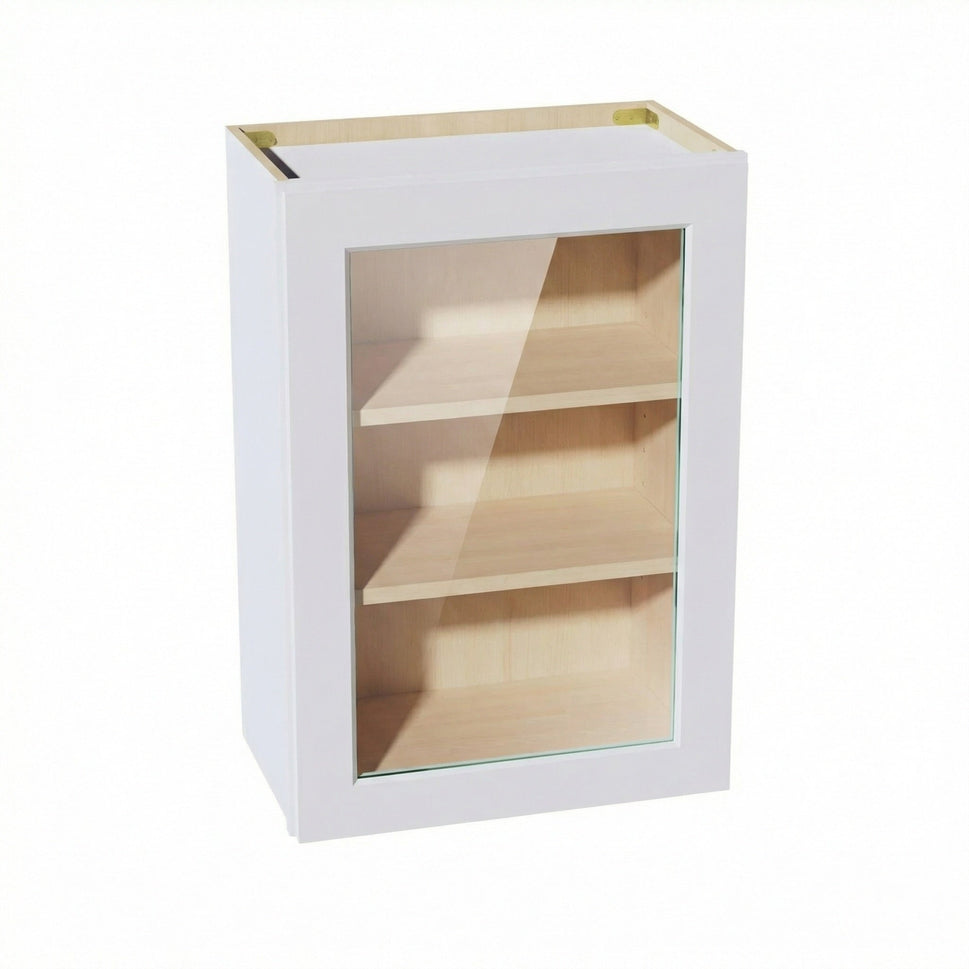 Shaker Glass Door Wall Cabinet 21" (W2130GD) · Ardelle