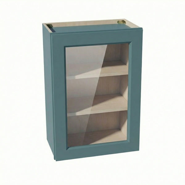 Shaker Glass Door Wall Cabinet 21" (W2130GD) · Tallis - Fairy Green - Hero