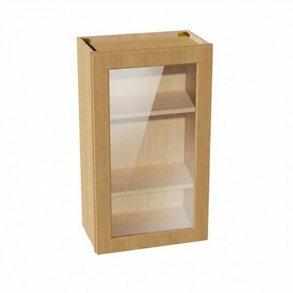 Shaker Glass Door Wall Cabinet 21" (W2136GD) · Ardelle - Timber - Hero