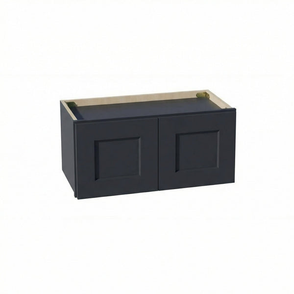 Shaker Bridge Wall Cabinet 24" (W2412) · Ardelle - Ebony - Hero