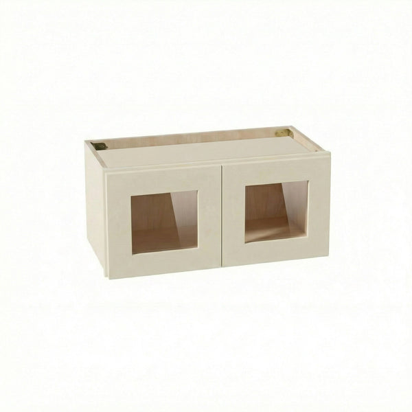 Shaker Bridge Wall Cabinet 24" (W2412GD) · Tallis - Swan White - Hero