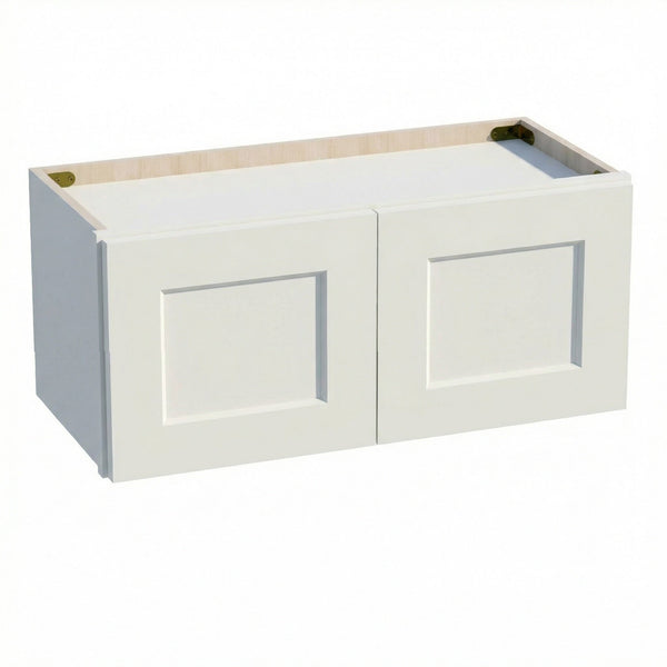 Shaker Bridge Wall Cabinet 27" (W2712) · Tallis - Swan White - Hero