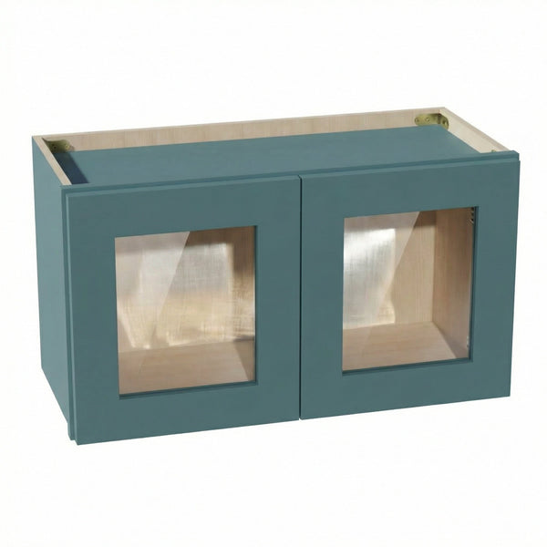 Shaker Bridge Wall Cabinet 27" (W2718GD) · Tallis - Fairy Green - Hero