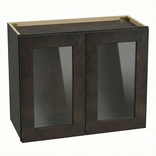 Shaker Bridge Wall Cabinet 27" (W2721GD) · Ardelle - Charcoal - Hero