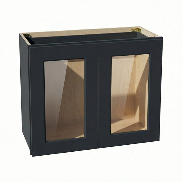Shaker Bridge Wall Cabinet 27" (W2721GD) · Ardelle - Ebony - Hero