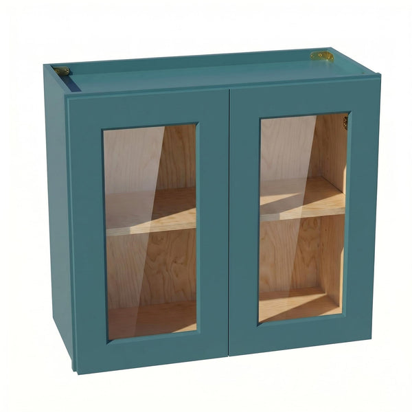 Shaker Bridge Wall Cabinet 27" (W2724GD) · Tallis - Fairy Green - Hero