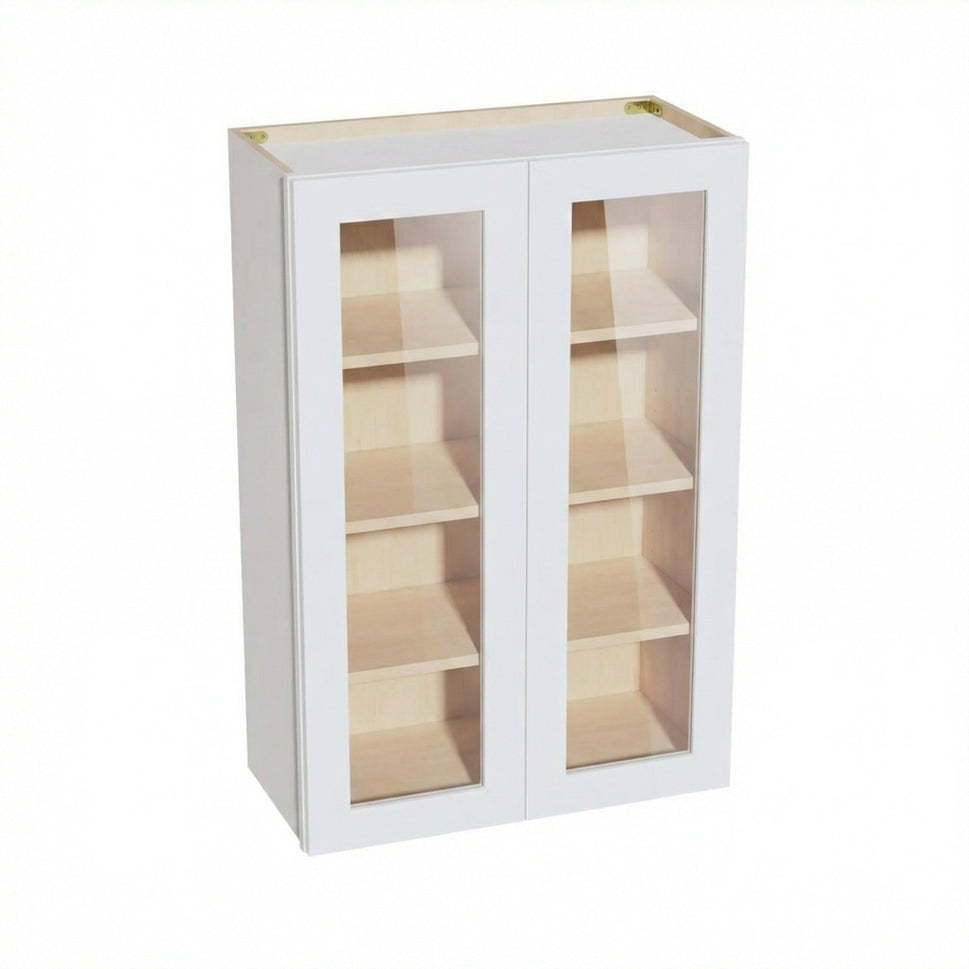 Shaker Glass Door Wall Cabinet 27" (W2742GD) · Ardelle