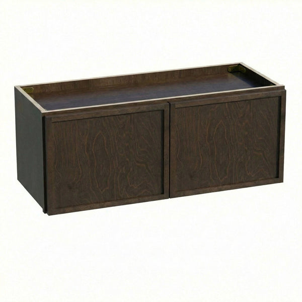 Slim Shaker Bridge Wall Cabinet 30" (W3012) · Slim - Mocha - Hero