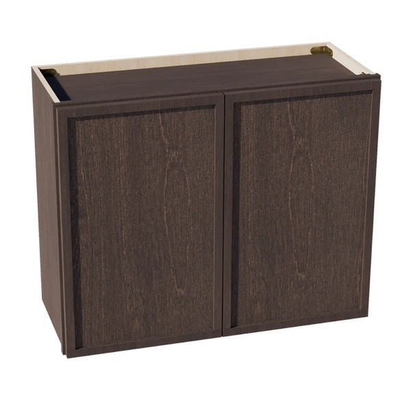 Slim Shaker Bridge Wall Cabinet 30" (W3024) · Slim - Mocha - Hero