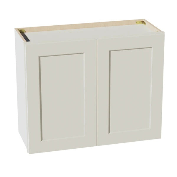 Shaker Bridge Wall Cabinet 30" (W3024) · Tallis - Swan White - Hero