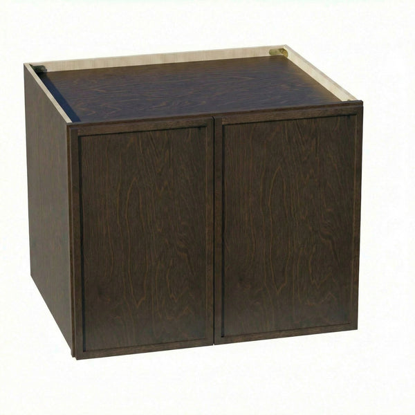 Slim Shaker Bridge Wall Cabinet 30" (W302424) · Slim - Mocha - Hero