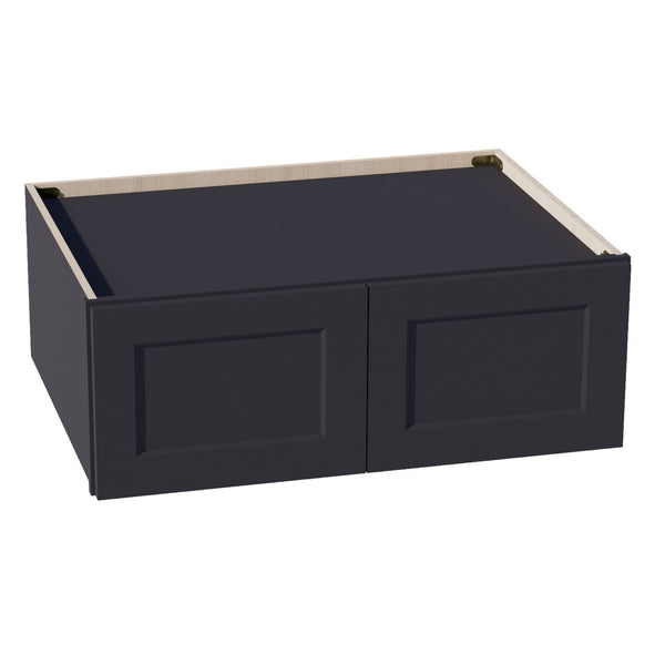 Shaker Bridge Wall Cabinet 33" (W331224) · Ardelle - Ebony - Hero