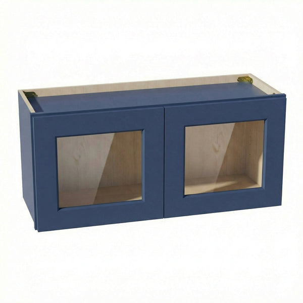Shaker Bridge Wall Cabinet 33" (W3315GD) · Ardelle - Blue - Hero