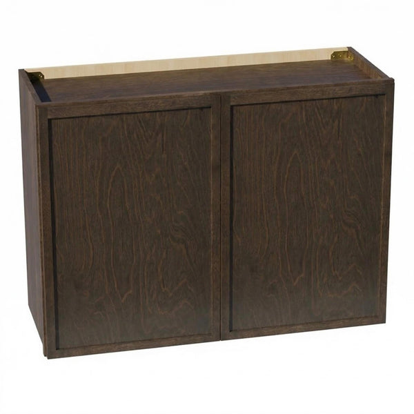 Slim Shaker Bridge Wall Cabinet 33" (W3324) · Slim - Mocha - Hero